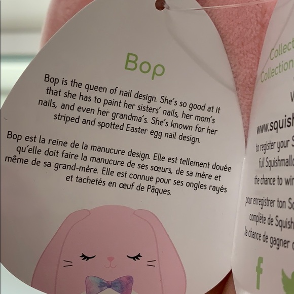 Bop the Easter bunny Squishmallow! - Picture 6 of 7
